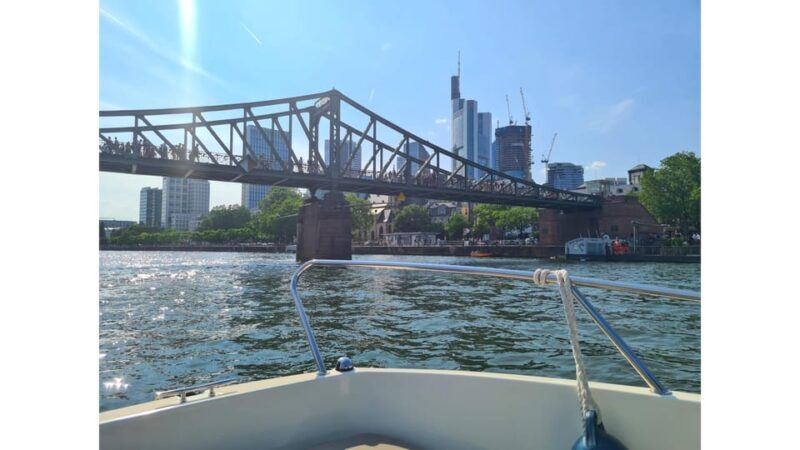 Frankfurt: Private Sport Boat Tour - Speed, Fun & Skyline - What You Can Expect from the Frankfurt Private Sport Boat Tour