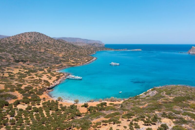 From Ag. Nikolaos: Spinalonga & Kolokytha Cruise with Lunch - The Bay of Kolokytha and Swimming