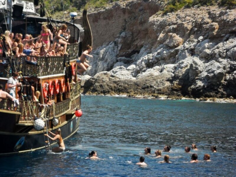 From Antalya: Kemer Pirate Boat Tour with Foam Party & Swim - FAQs