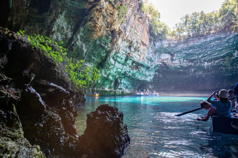 From Argostoli: Melissani Lake and Myrtos Beach Guided Tour - FAQs