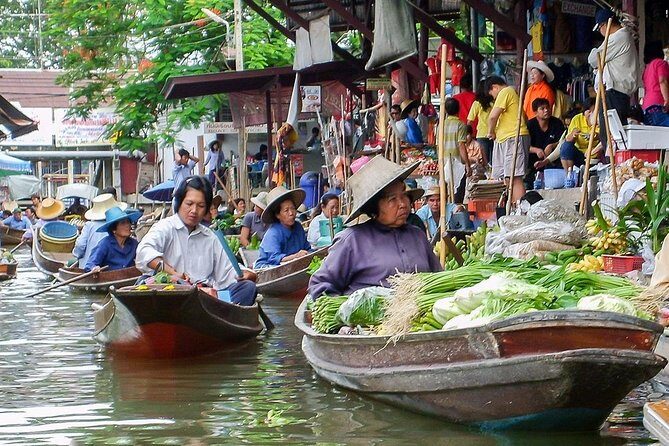 From Bangkok : Damneon Saduak Floating Market & Erawan Waterfall - Authenticity and Highlights Reported by Travelers
