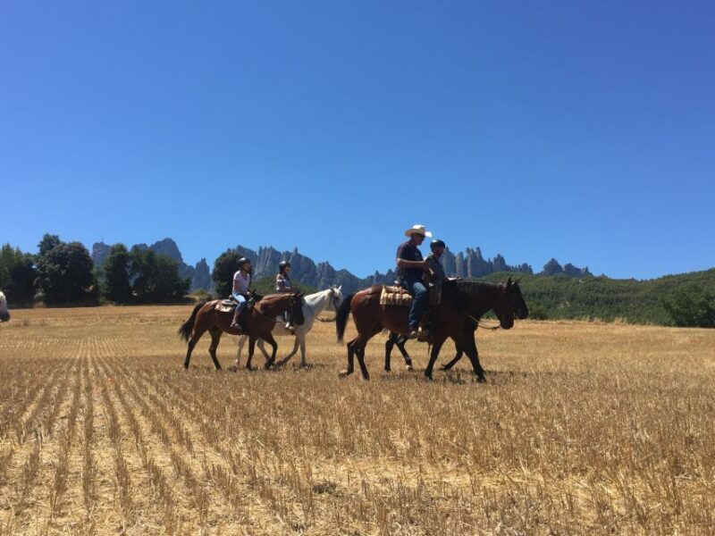 From Barcelona: Horseback Tour in Montserrat National Park - Detailed Breakdown of the Itinerary