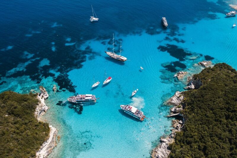 From Benitses/Lefkimmi: Paxos, Antipaxos & Caves Day Cruise - Key Points