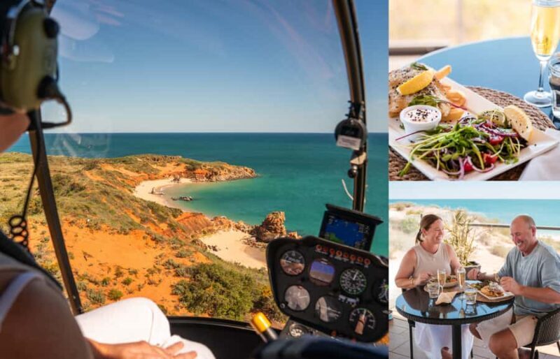 From Broome: Eco Beach Explorer Helicopter Flight with Lunch - Key Points