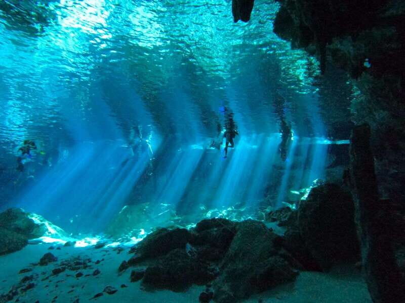 From Cancun: 2 Dives in Cenote Dos Ojos for Certified Divers - The Itinerary in Detail