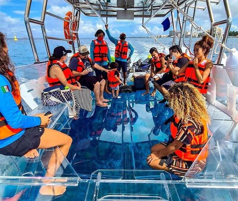 From Cancun: Glass Boat Sightseeing Trip - The Experience Details