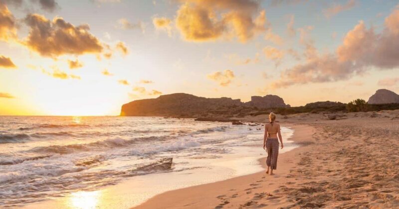 From Chania: Falassarna Sunset Escape! Free Sunbeds ! - Key Points