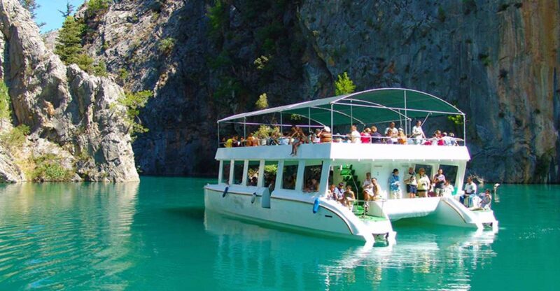 From city of Side : Excursion to Green Canyon - Key Points