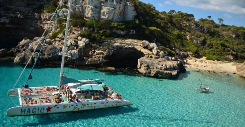 From Colònia de San Jordi : Catamaran Cruise to Es Trenc - A Detailed Look at the Catamaran Cruise Experience