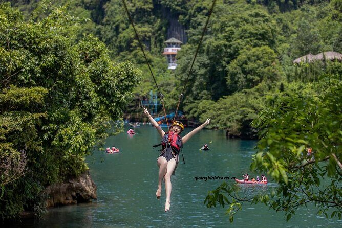 From Dong Hoi: Paradise Cave and Zipline Dark cave full day tour - Key Points