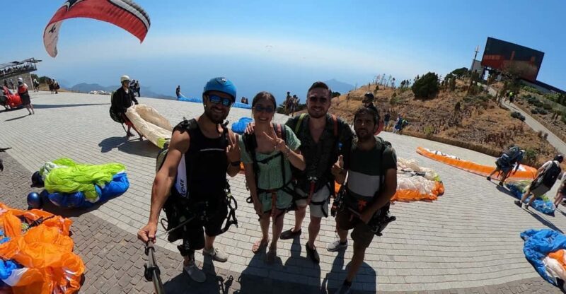 From Fethiye: Oludeniz Paragliding Trip with Transfer - Climbing to the Launch Point