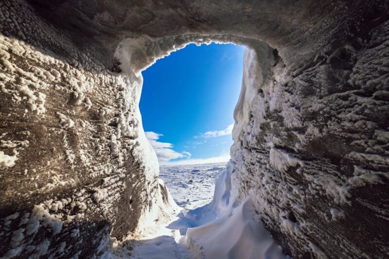 From Gullfoss: Langjökull Ice Cave and Snowmobile Tour - Inside the Ice Cave: Natural Art in Frozen Form