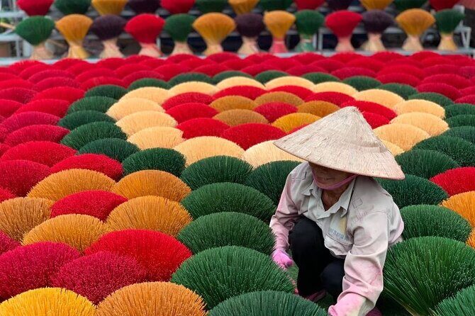 From Hanoi: Incense Village, Conical Hat and HaThai Art Tour - Key Points