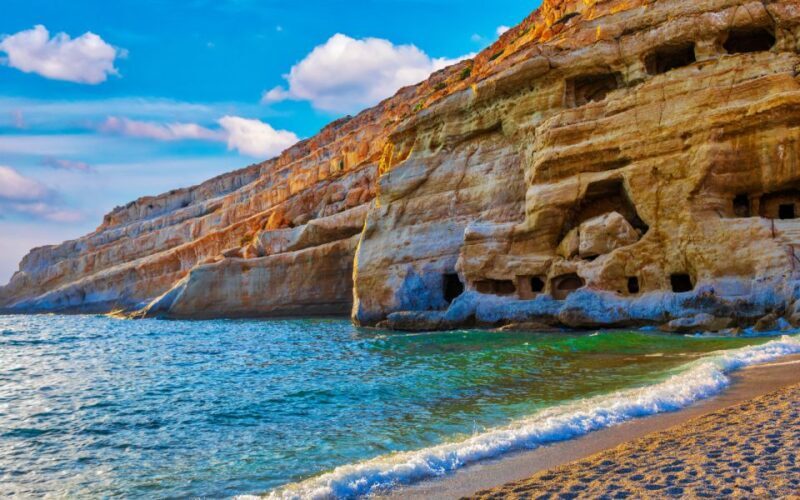 From Heraklion: Matala Hippie Beach, Relaxing Trip & Pickup - Key Points