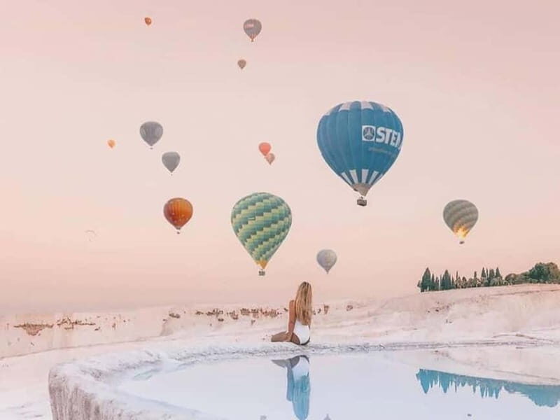 From Kusadas: Pamukkale Day Trip w/Balloon Flight & Lunch - Key Points