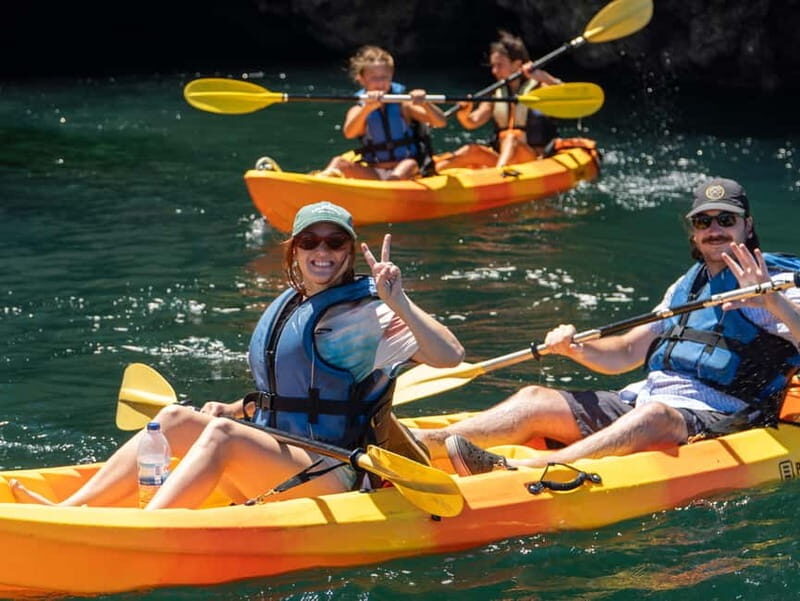 From Lagos: Ponta da Piedade Caves Kayak Tour from Catamaran - The Sum Up