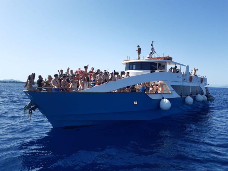 From Lefkimmi: Corfu, Kavos Party Booze Cruise - Key Points