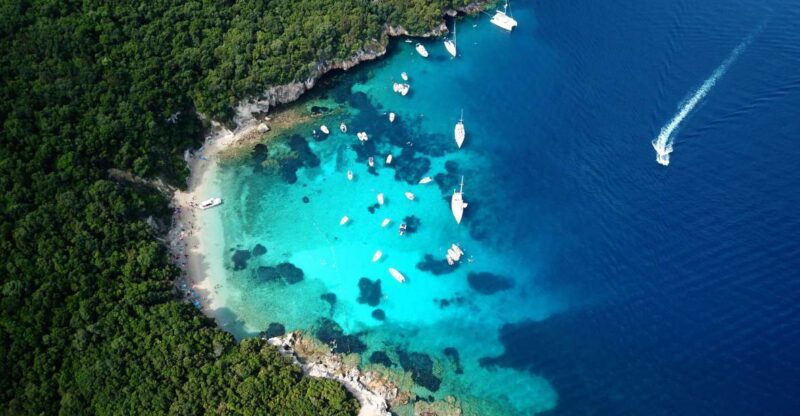 From Lefkimmi: Sivota, Blue Lagoon and Cave with Glassbottom - Key Points