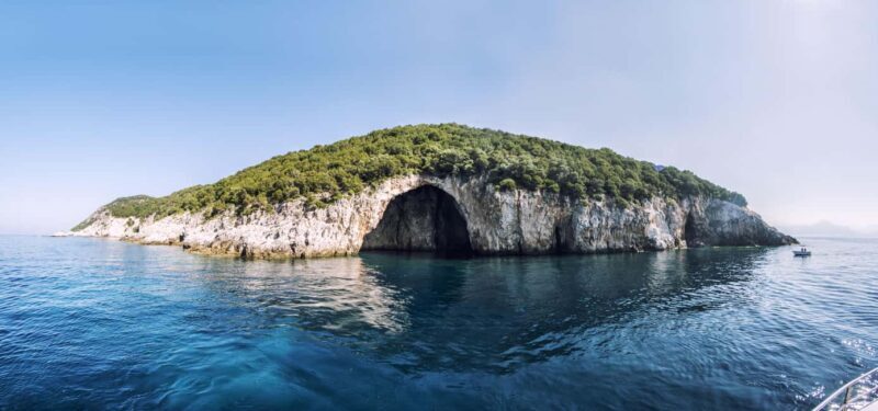 From Lefkimmi: Sivota, Blue Lagoon and Cave with Glassbottom - A Deep Dive into the Experience
