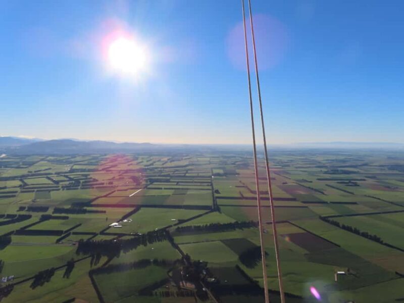 From Methven: Hot Air Balloon Flight in Canterbury with Wine - The Landing and Post-Flight Celebration