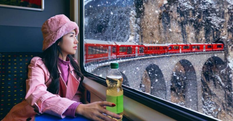 From Milan: St Moritz & Alps Day Trip with Bernina Red Train - Key Points