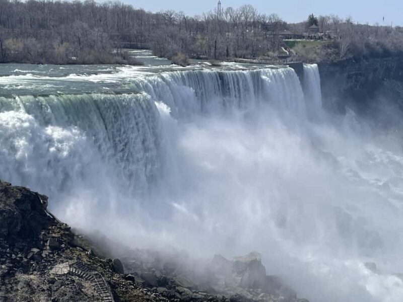 From NYC: Guided Niagara Falls Full-Day Trip - First Glimpse of the Falls: American and Bridal Veil Falls