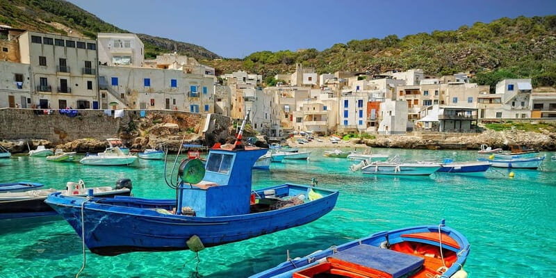 From Palermo center: Favignana and Levanzo Boat tour - Key Points