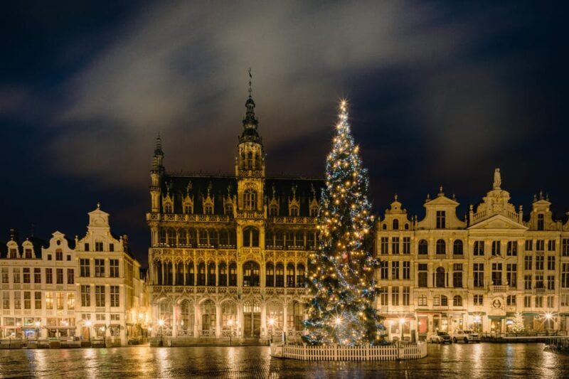 From Paris: Brussels Christmas Market, City Tour, ChocoStory - Key Points