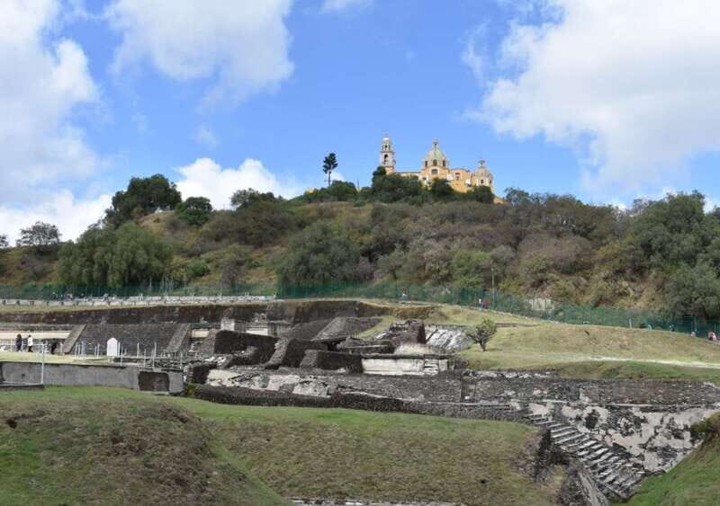 From Puebla: Cholula Pyramid and Churches all included - Key Points