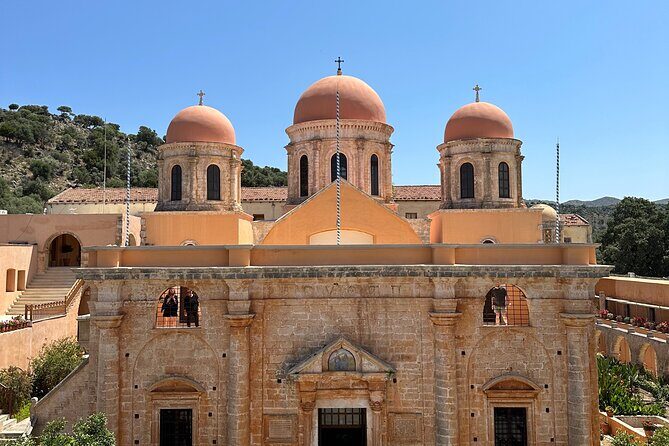From Rethymno Private Tour: Chania-Holy Trinity-Olive oil factory - Second Stop: Holy Trinity Monastery (Agia Triada)