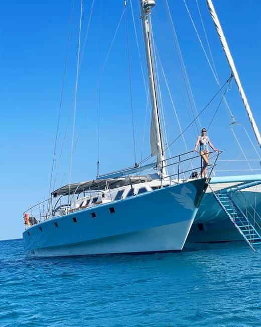 From Rhodes: Half-Day Catamaran Cruise with Swim Stops - The Experience in Detail