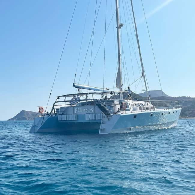 From Rhodes: Half-Day Catamaran Cruise with Swim Stops - The Sum Up
