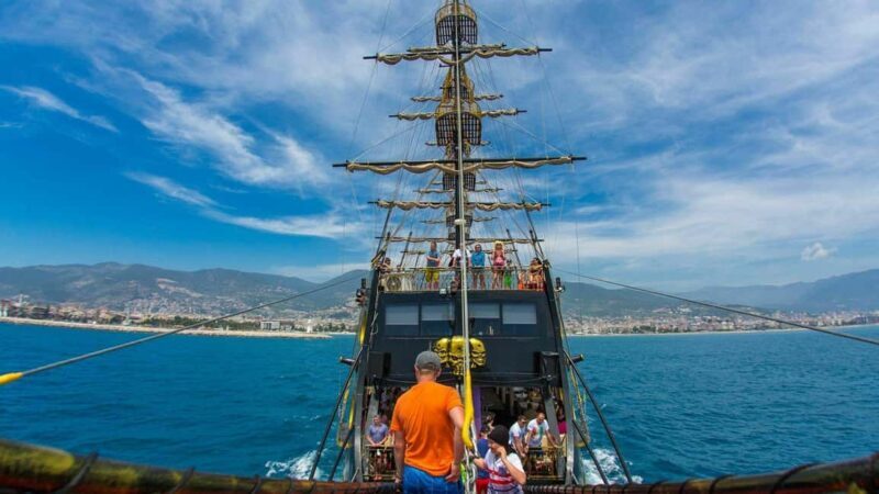 From Side: Alanya Baot Tour: Choose Daytime or Sunset Tour - The Midway Stop at Alanya Harbor