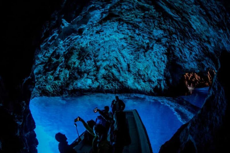 From Split: Blue Cave, Hvar, and 5 Islands Speedboat Tour - The Blue Cave Experience