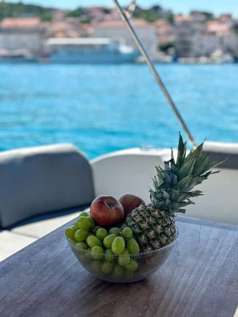 From Split: Trogir, Blue Lagoon, olta & Bra Boat Tour - Bra Island & Final Swim: Relax & Reflect