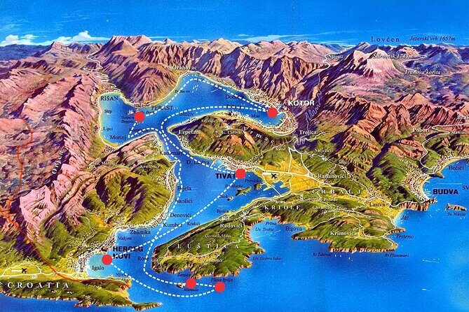 From Tivat/Kotor: Whole Boka Bay Guided Cruise, Comfortable Ship - The Sum Up