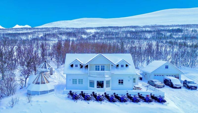 From Tromsø: Lyngen Alps Guided Snowmobile Tour/ afternoon - The Sum Up