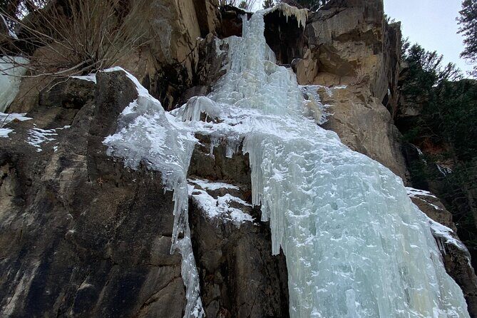 Frozen Waterfall Snowshoe Tour Estes Park - Key Points