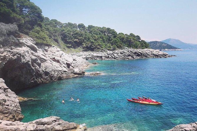 Full day Guided Sea Kayaking and snorkeling to Green Cave from Lopud island - The Sum Up