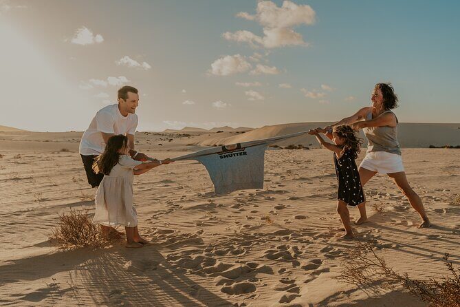 Fun and spontaneous family photoshoot - Corralejo Fuerteventura - The itinerary in detail