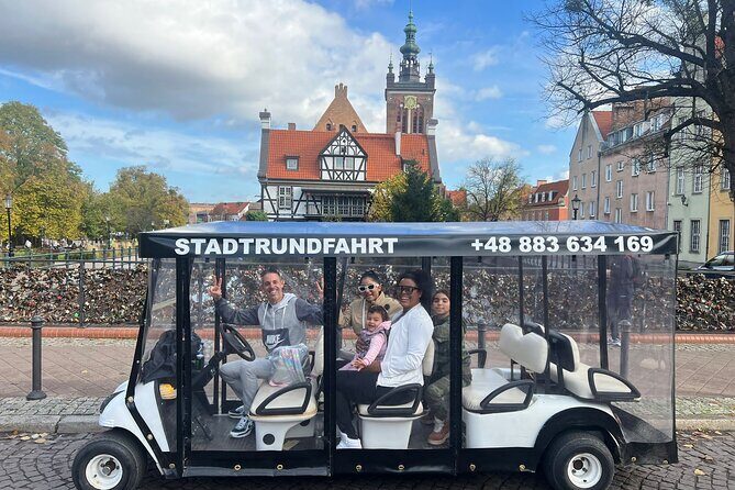 Gdansk: 2H City Sightseeing Tour LIVE GUIDED by Buggy/Golf cart - Key Points