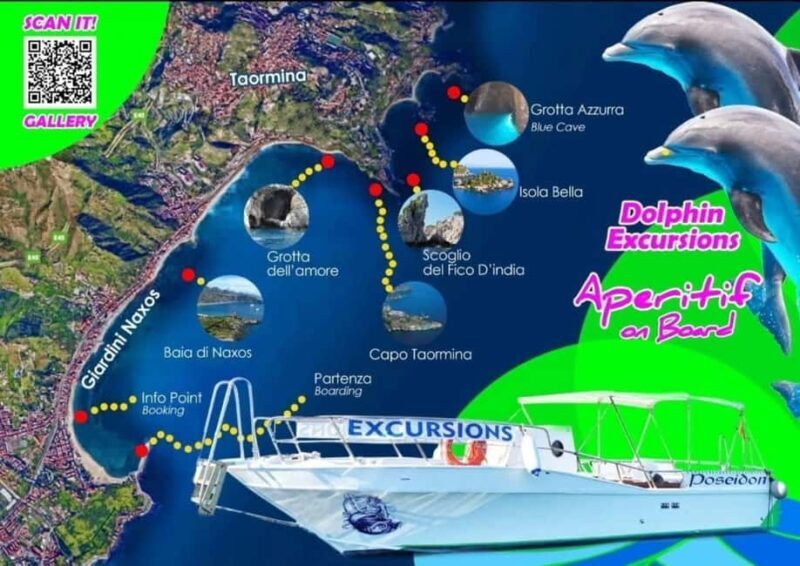 Giardini Naxos: Boat Tour with Swim Masks and Aperitif - Swimming & Snorkeling