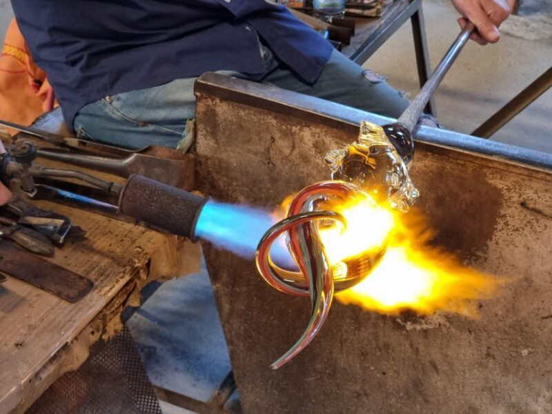 Glass Blowing Show Visit Murano Glass Factory & Showroom OMG - Practical Details and Tips