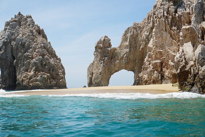 Glass Bottom Boat in Cabo San Lucas, free time in Playa del Amor - Key Points