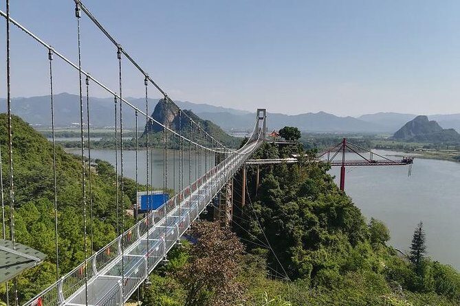 Glass Bridge by Elevator and Beautiful Karst Cave Private Tour - Key Points