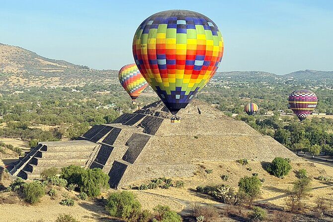Globo Teotihuacan flight from Mexico City. - Key Points
