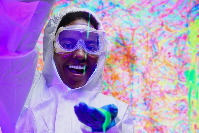 Glow in the Dark Splatter Paint Experience - Group Size, Duration, and Booking Details