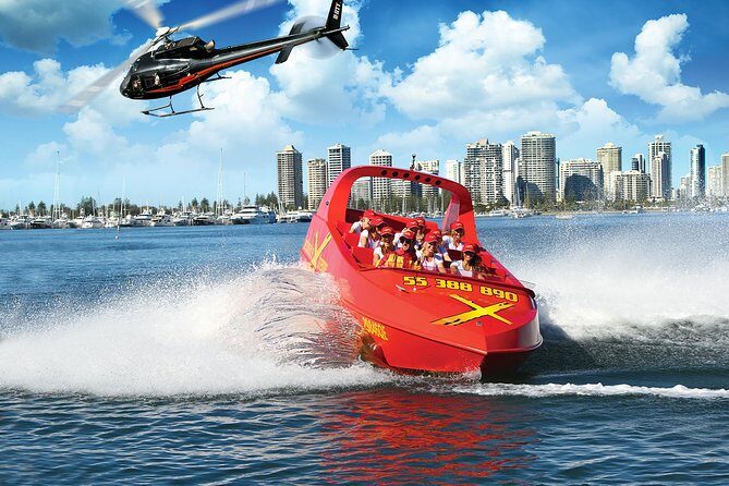 Gold Coast Helicopter 10 min Flight and Jet Boat Ride - Key Points
