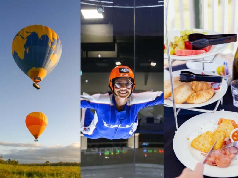 Gold Coast: Hot Air Balloon, Winery Breakfast & iFly - How You’ll Feel During and After