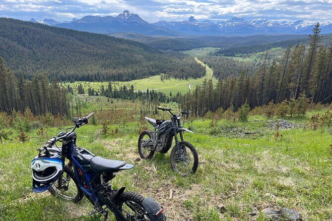 Guided Electric Dirt Bike Surron Tour Banff and Rockies - Key Points